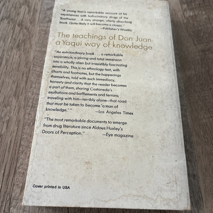 The Teachings of Don juan A Yaqui Way of Knowledge Carlos Castaneda 1971