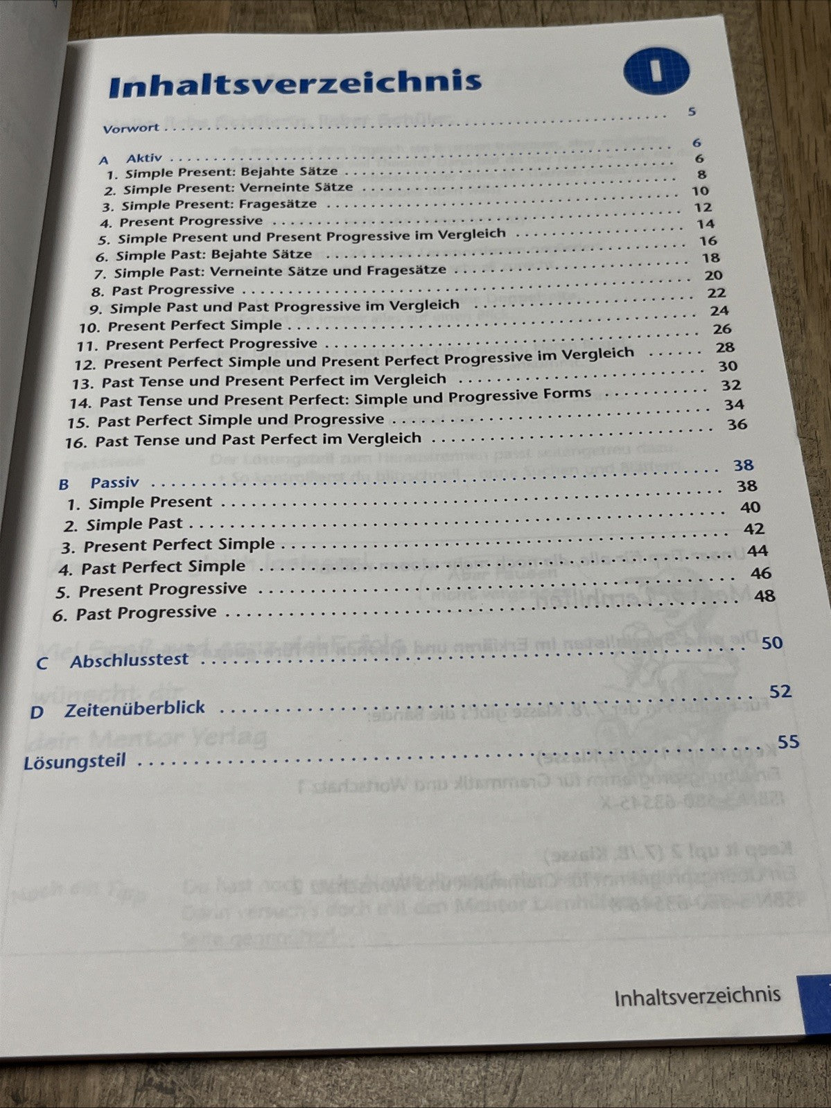 English Die Zeiten — Bildung Und Verwendung  7./8. Klasse Ubungsbuch Mentor