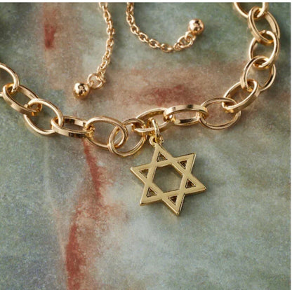 Star Of David 14k Gold Filled Necklace Pendant