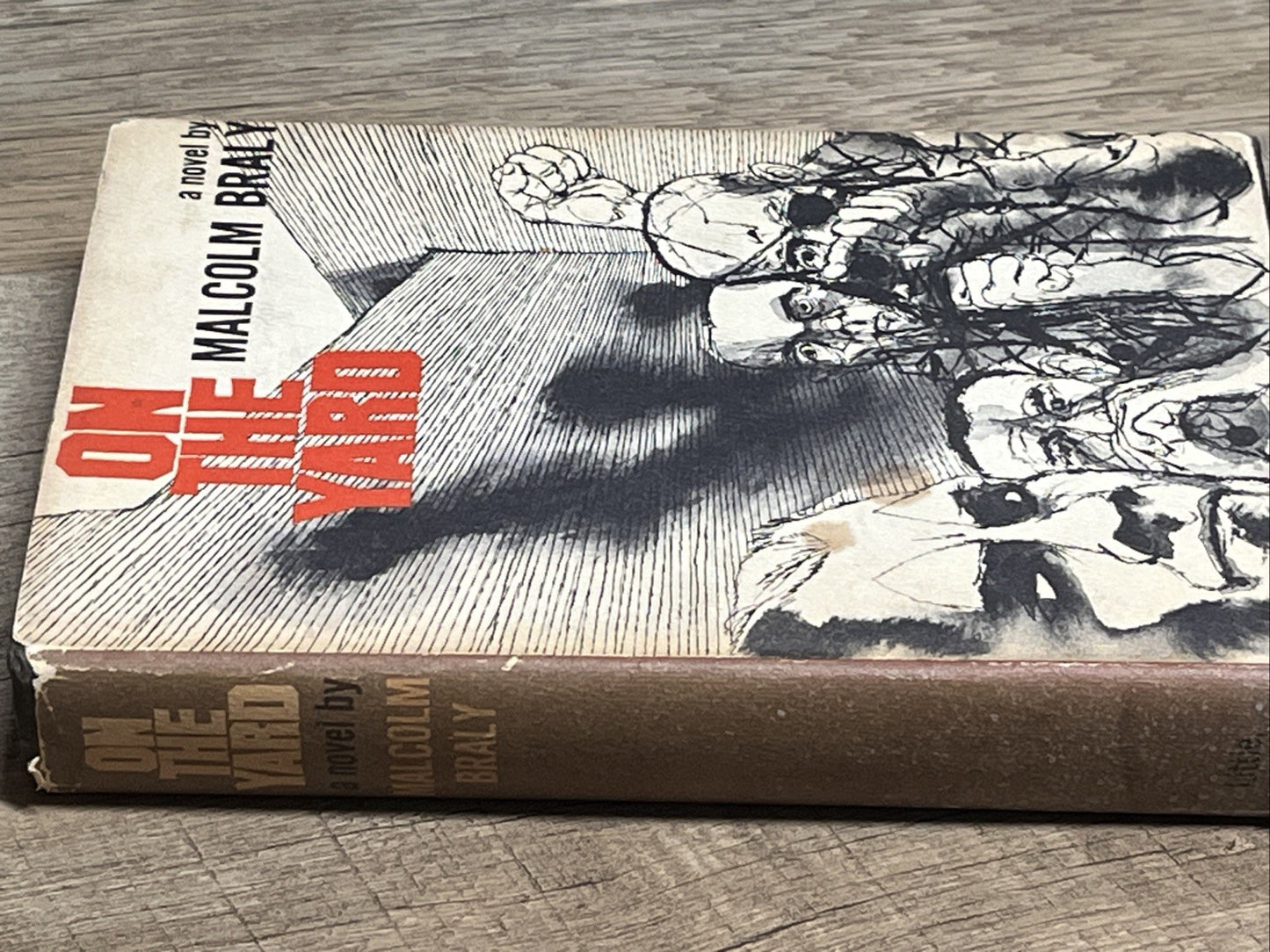 On The Yard Malcolm Braly First Edition HC/DJ Prison Life RARE 1967