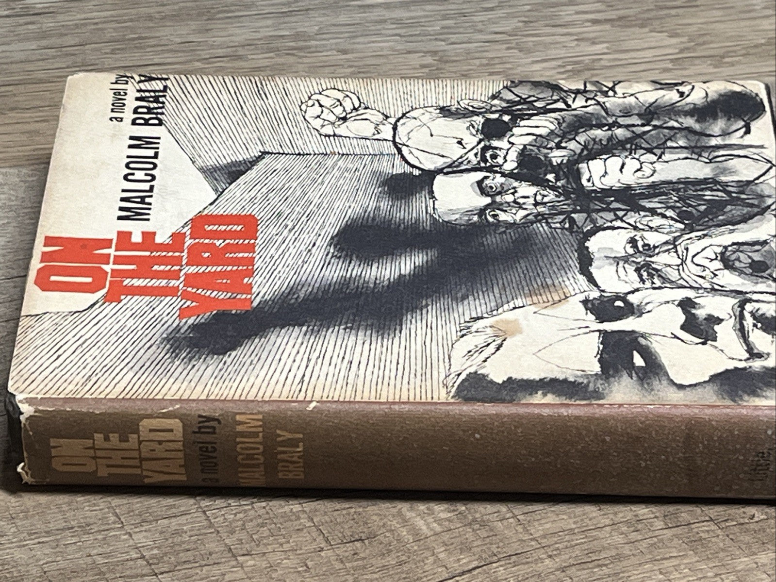 On The Yard Malcolm Braly First Edition HC/DJ Prison Life RARE 1967