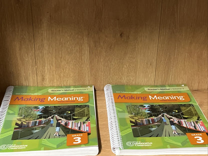 Making Meaning Grade 3 Teachers Manual Vol 1 & 2 Collaborative Literacy