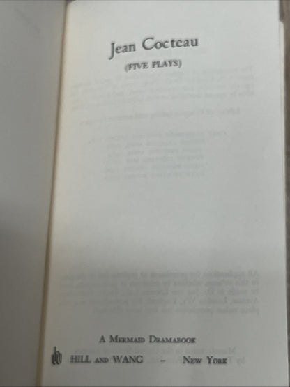 Jean Cocteau 5 PLAYS A Mermaid Dramabook Sixth Edition 1967