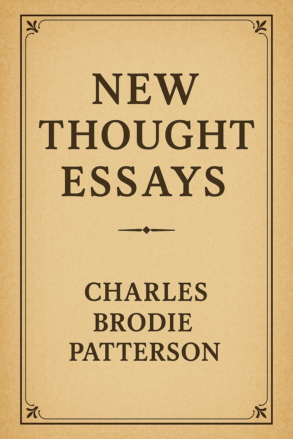 New Thought Essays Charles Brodie Patterson (REPRINT)
