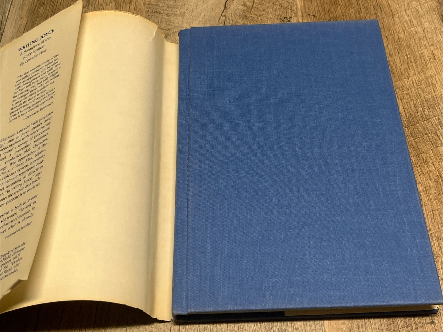 WRITING JOYCE: A SEMIOTICS OF THE JOYCE SYSTEM 1st Edition By Lorraine Weir 1989