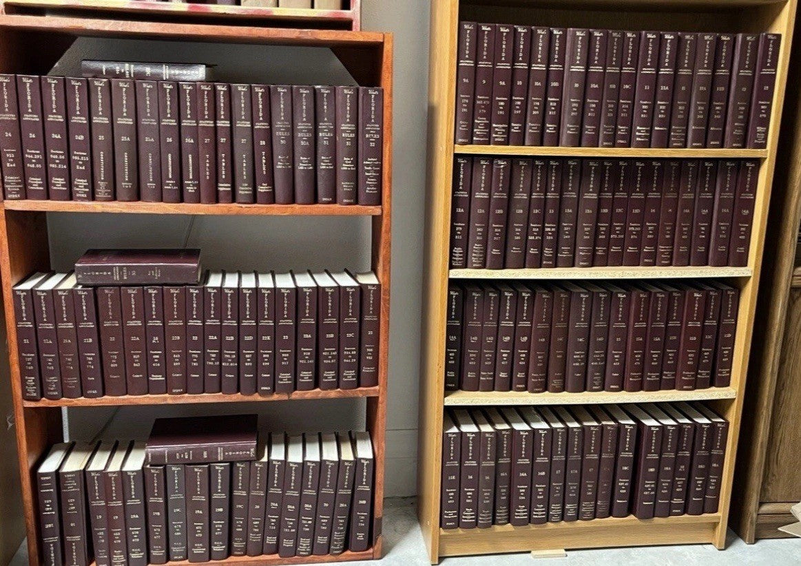 Decorative law book Library Decoration West Florida Statutes Annotated 60 Lot