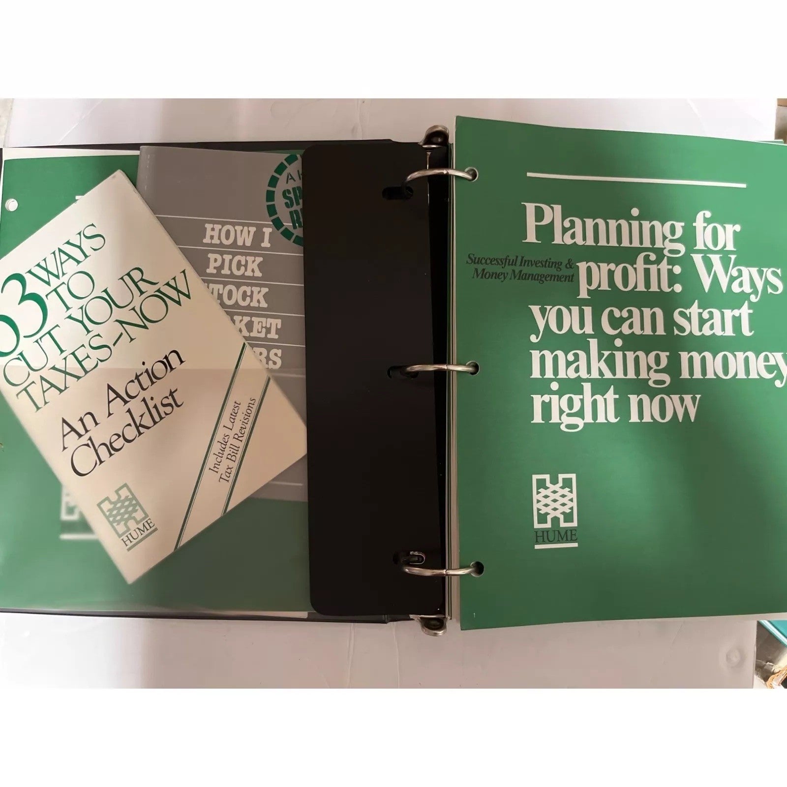 HUME Successful Investing & Money Management Planning for Profit