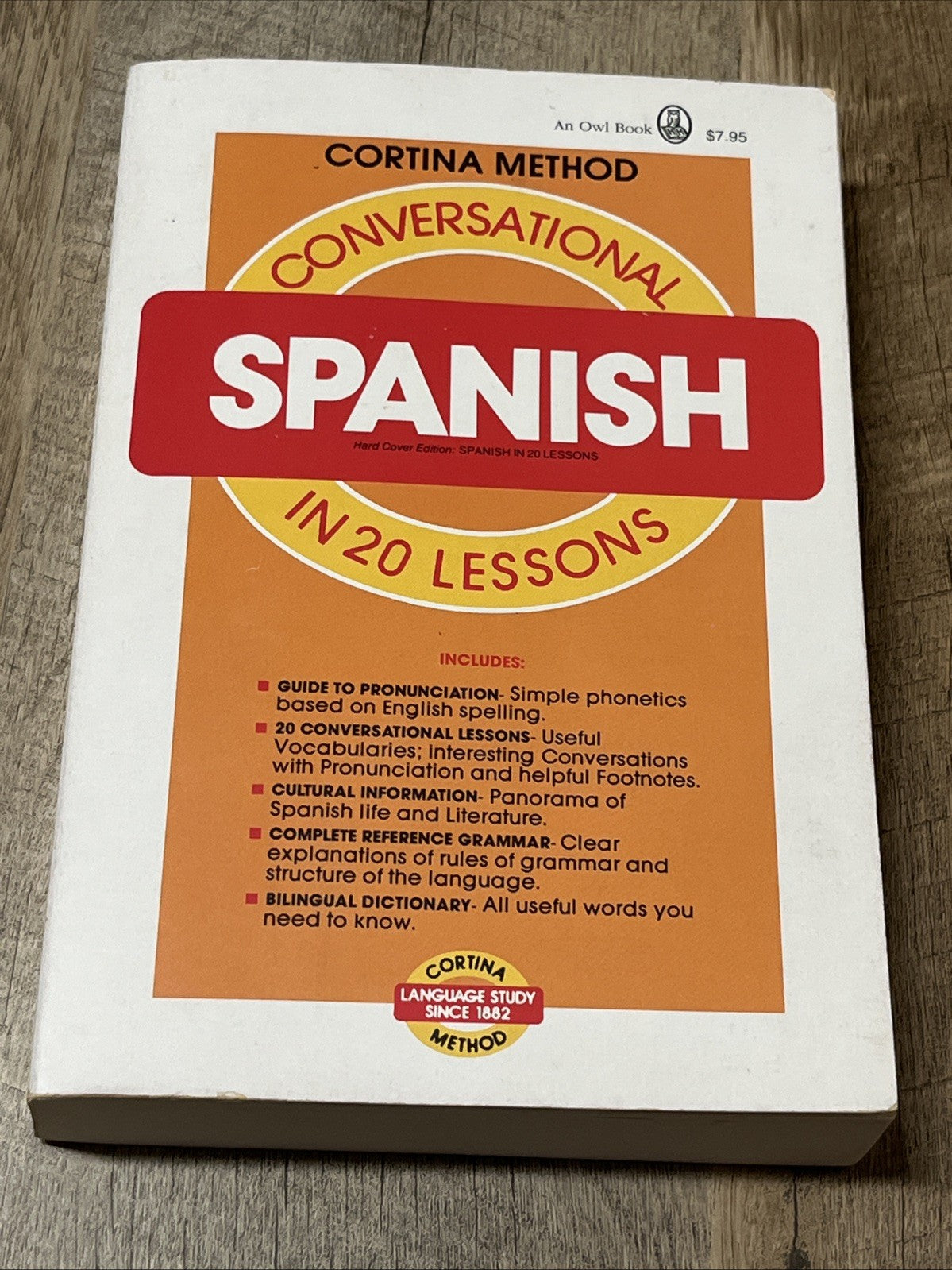 CONVERSATIONAL SPANISH IN 20 LESSONS (CORTINA METHOD) By Diez R. De La Cortina
