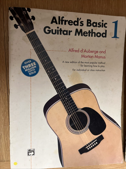 Alfred's Basic Guitar Method Book Sheet Lot. 1 & 2 ...See Listing