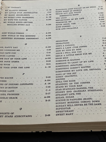 Requestfully Yours Sheet Music,Four Individually Indexed Sections Of Todays Hits