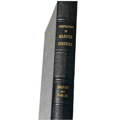 Compilation Of Selected Status By John P. Maloney and McNIECE 1950 Rare