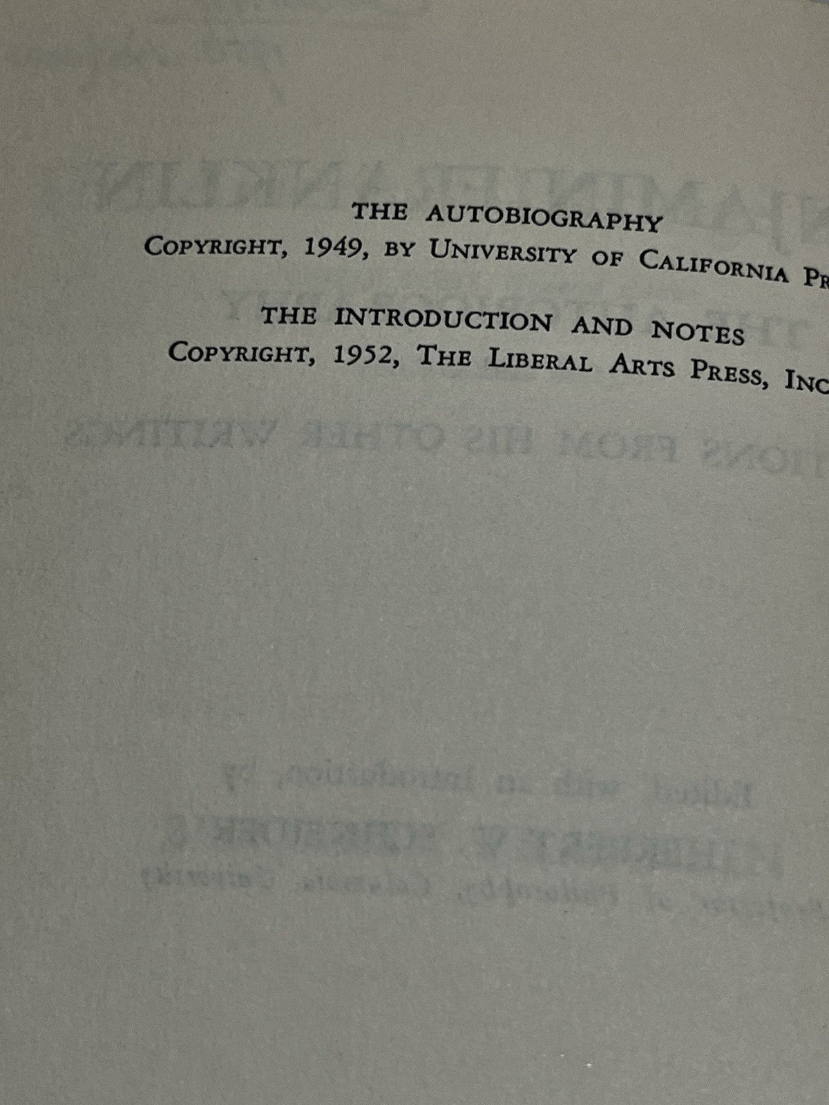 Benjamin Franklin The Autobiography And Selections From His Other Writings 1952