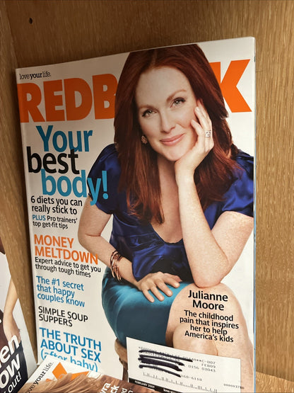 REDBOOK MAGAZINE Love Your Life Lot of 7 2007 - 2009 Mariah, Heidi, Trisha