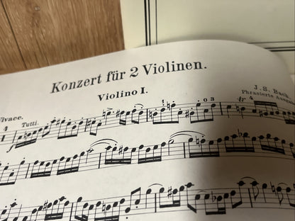Bach Doppelkonzert Dmoll Sheet Music Edition Peters 231 🎻 Concerto 2 Violins