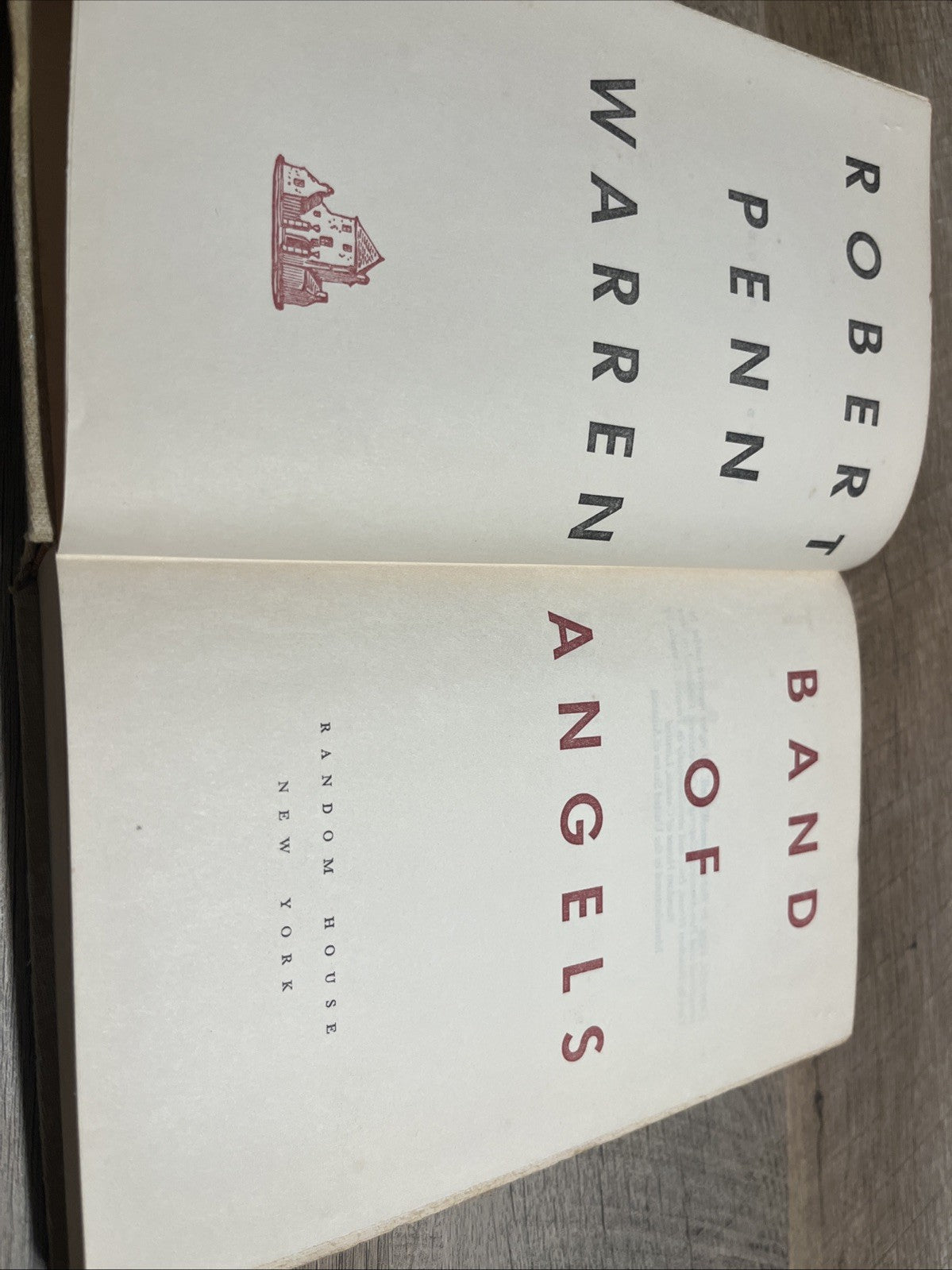 Robert Penn Warren Band of Angels 1st Edition 1955