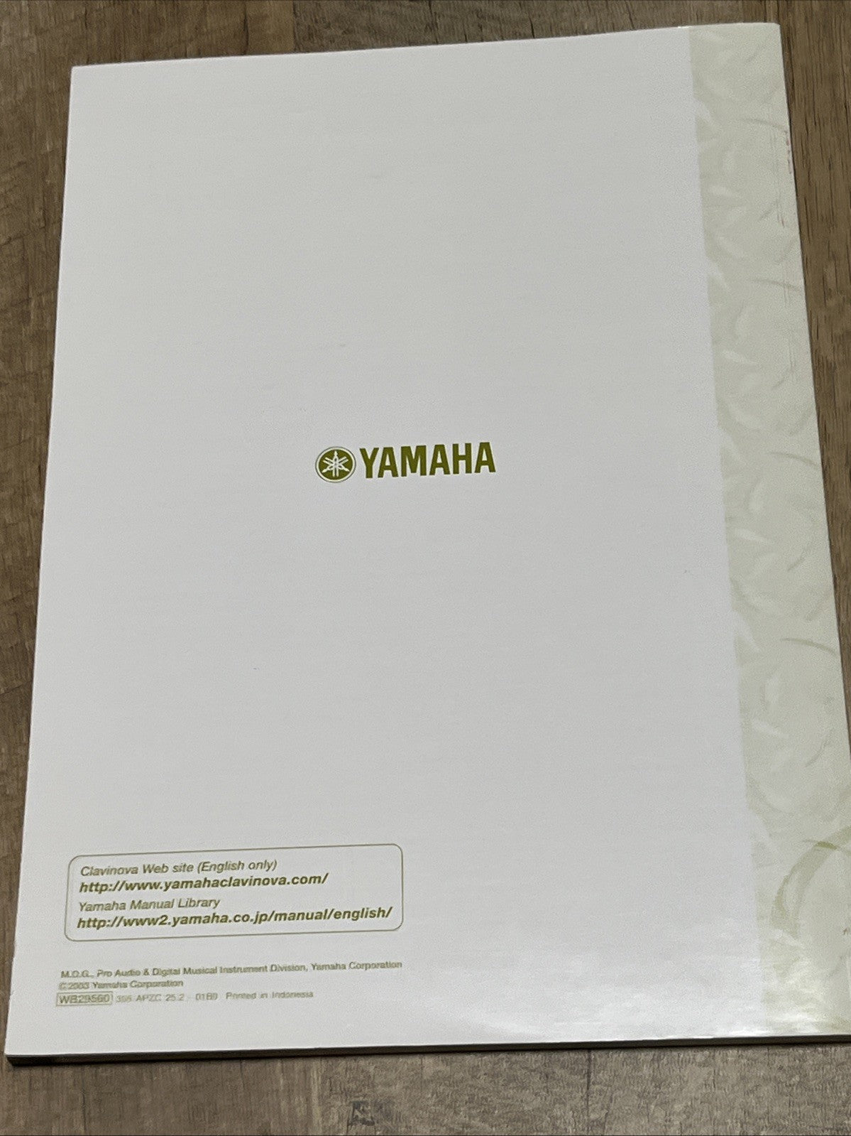 Yamaha Clavinova CLP-115 Digital Piano Keyboard Original User Owner's Manual.