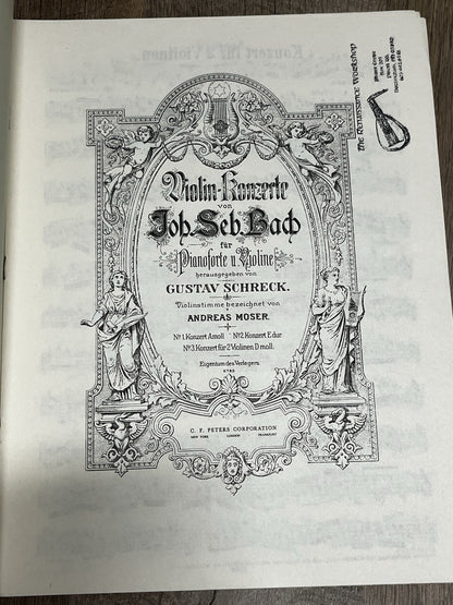 Bach Doppelkonzert Dmoll Sheet Music Edition Peters 231 🎻 Concerto 2 Violins