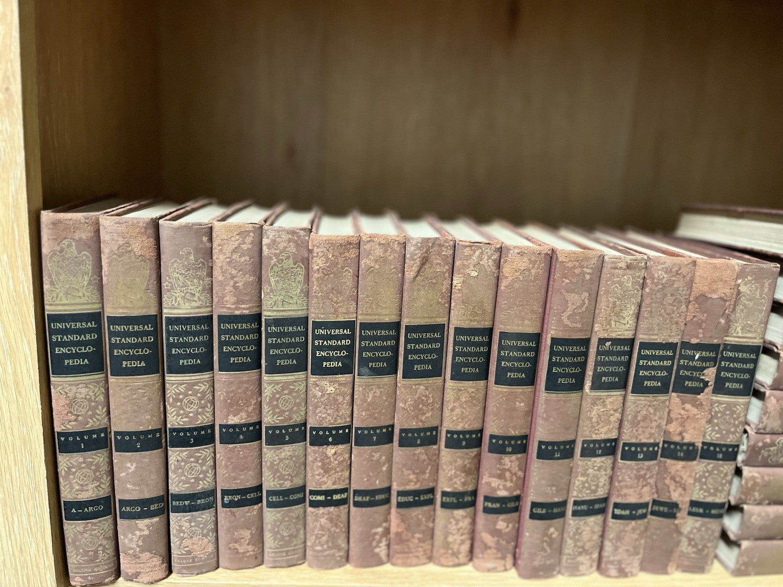 VT Universal Standard Encyclopedia Complete Sets Volumes 1 - 25 Vintage 1955