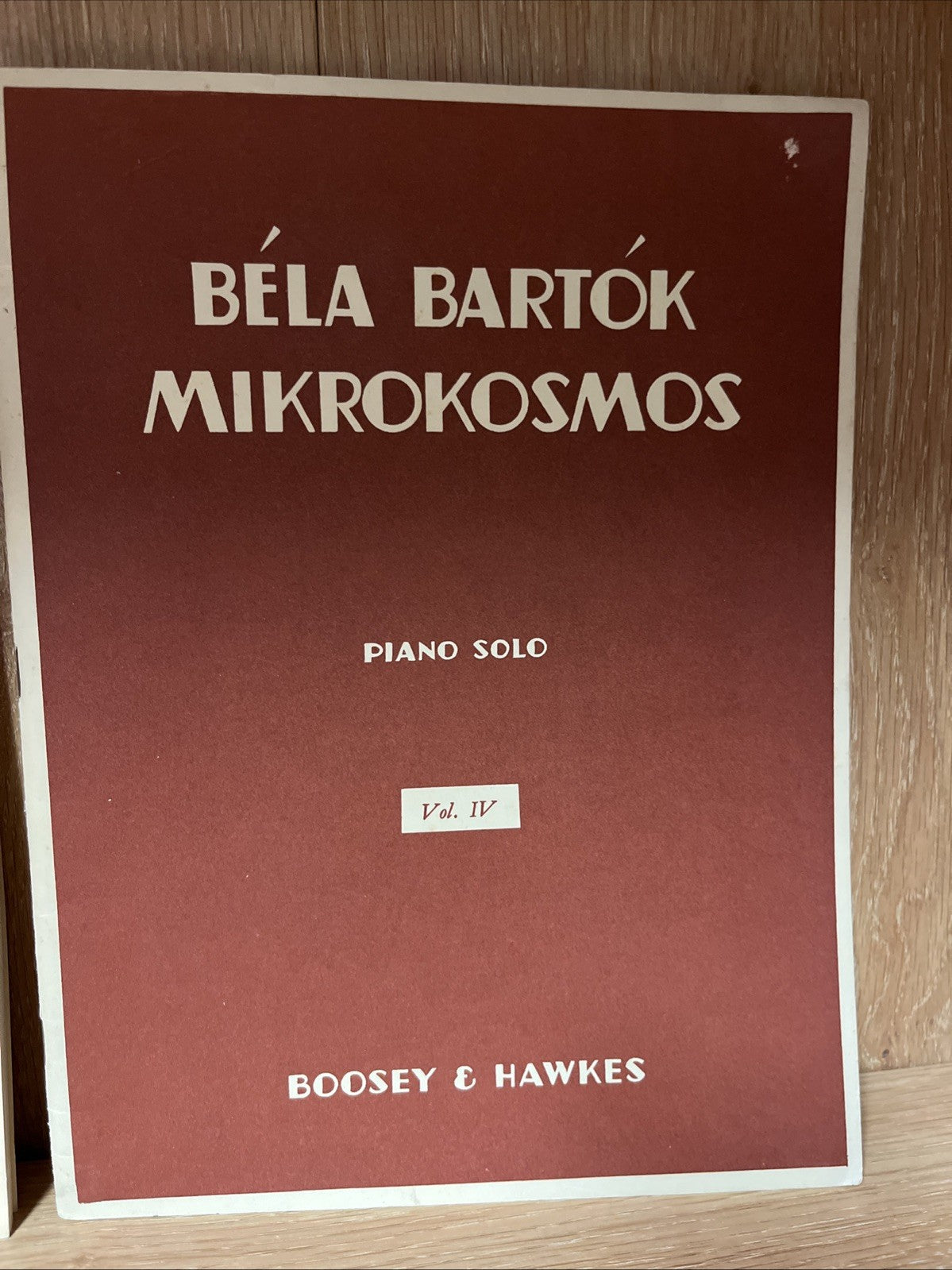 Vintage BELA BARTOK Mikrokosmos  Piano Solo Volumes IV Boosey & Hawkes