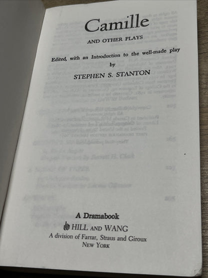 Camille Other Plays Peculiar Position Glass Water by Stephen Stanton