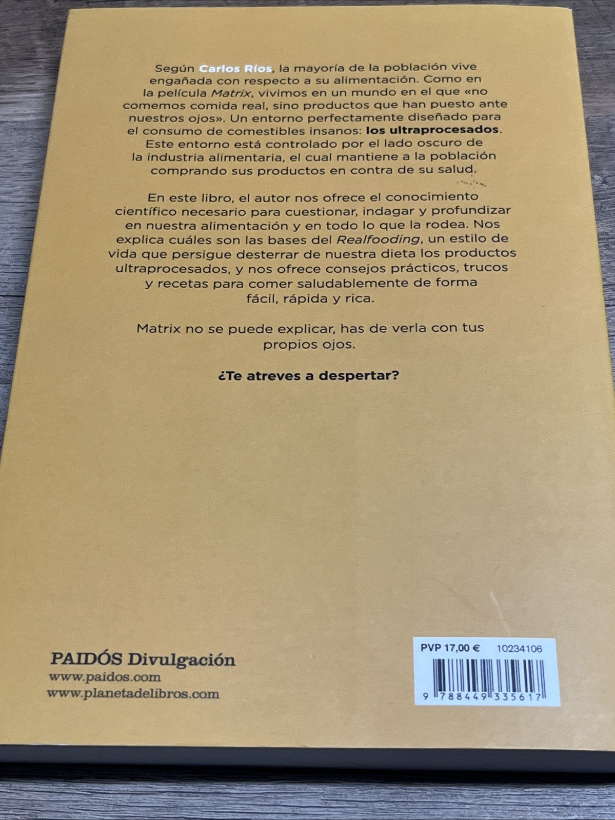 Come comida real:Una guia para transformar tu alimentacion y tu salud,Carlos 8ed