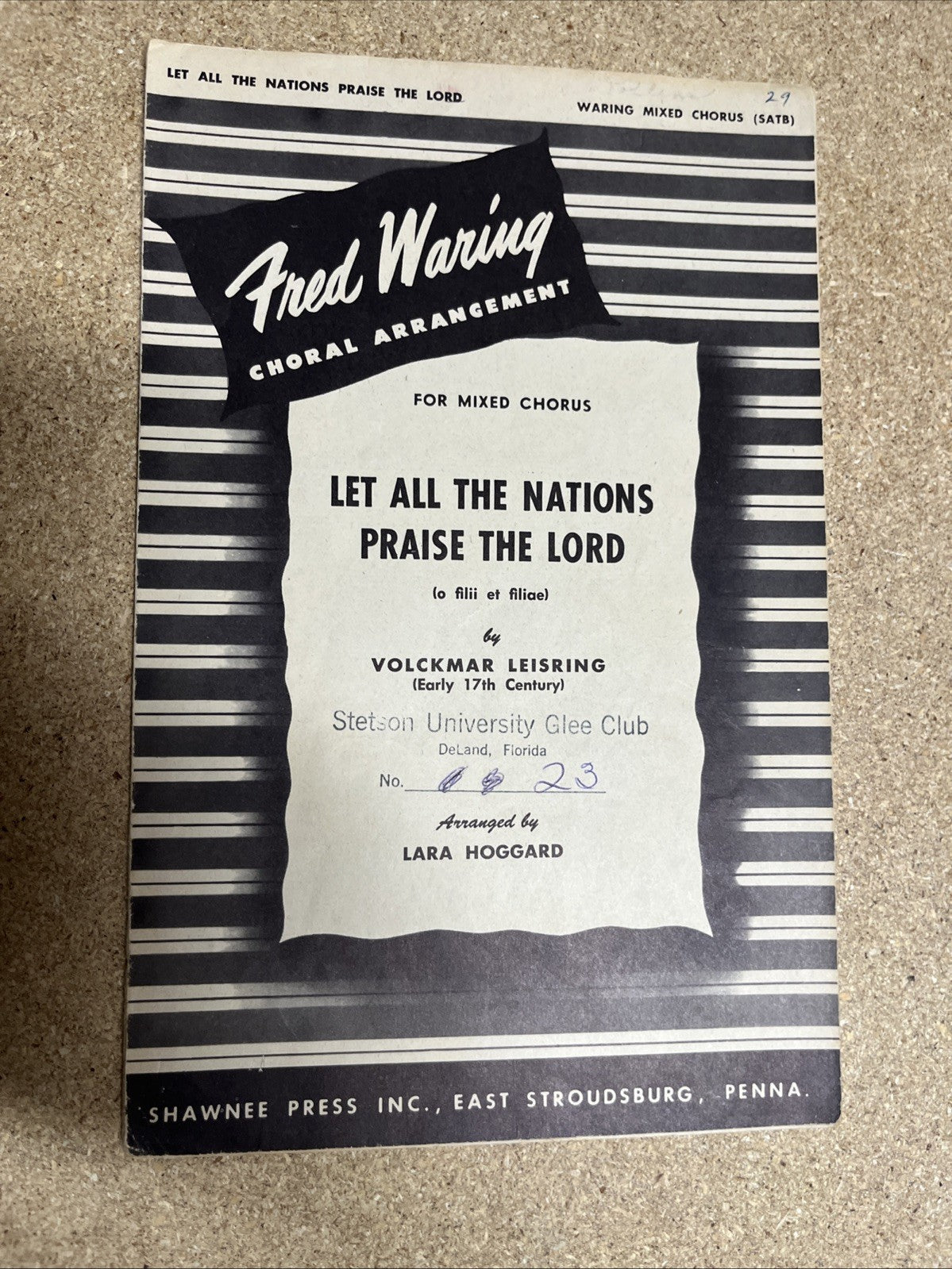 Vintage Sheet Music Broadway Showbook Choral Series/CAPPELLA Motets Madrigals..