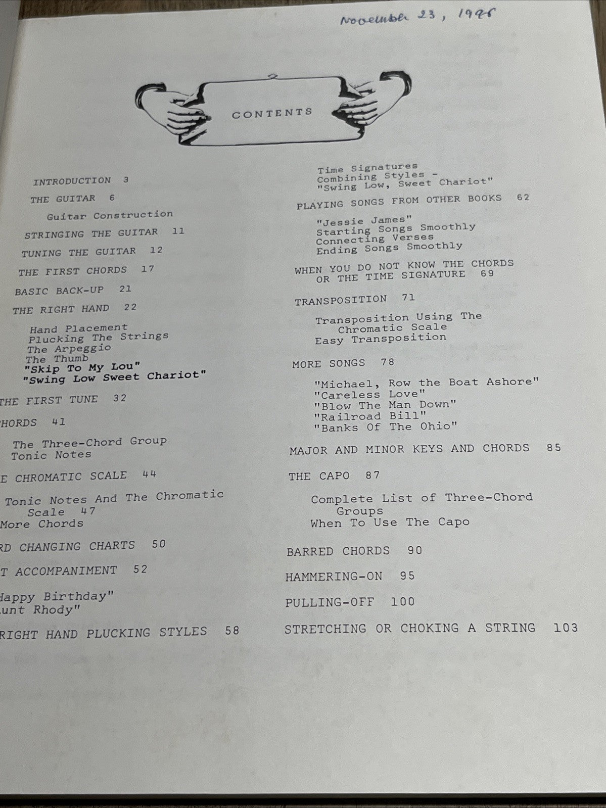 BAXTER'S COMPLETE BEGINNING FOLK GUITAR MANUAL By Bob Baxter Excellent Condition