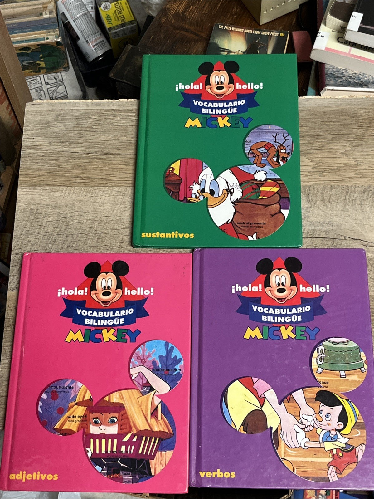 Spanish Children Book Lot 1 2 Vocabulario Bilingual Mickey, El Canto, La Pintura