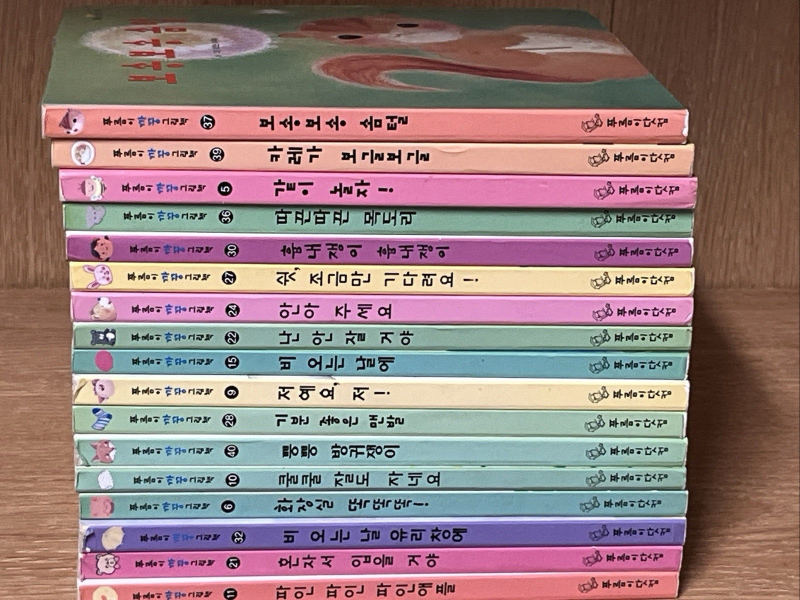 그림책  17권 묶음 Purumi Peekaboo Korean Children Kid Picture Book Lot of 17 Vol