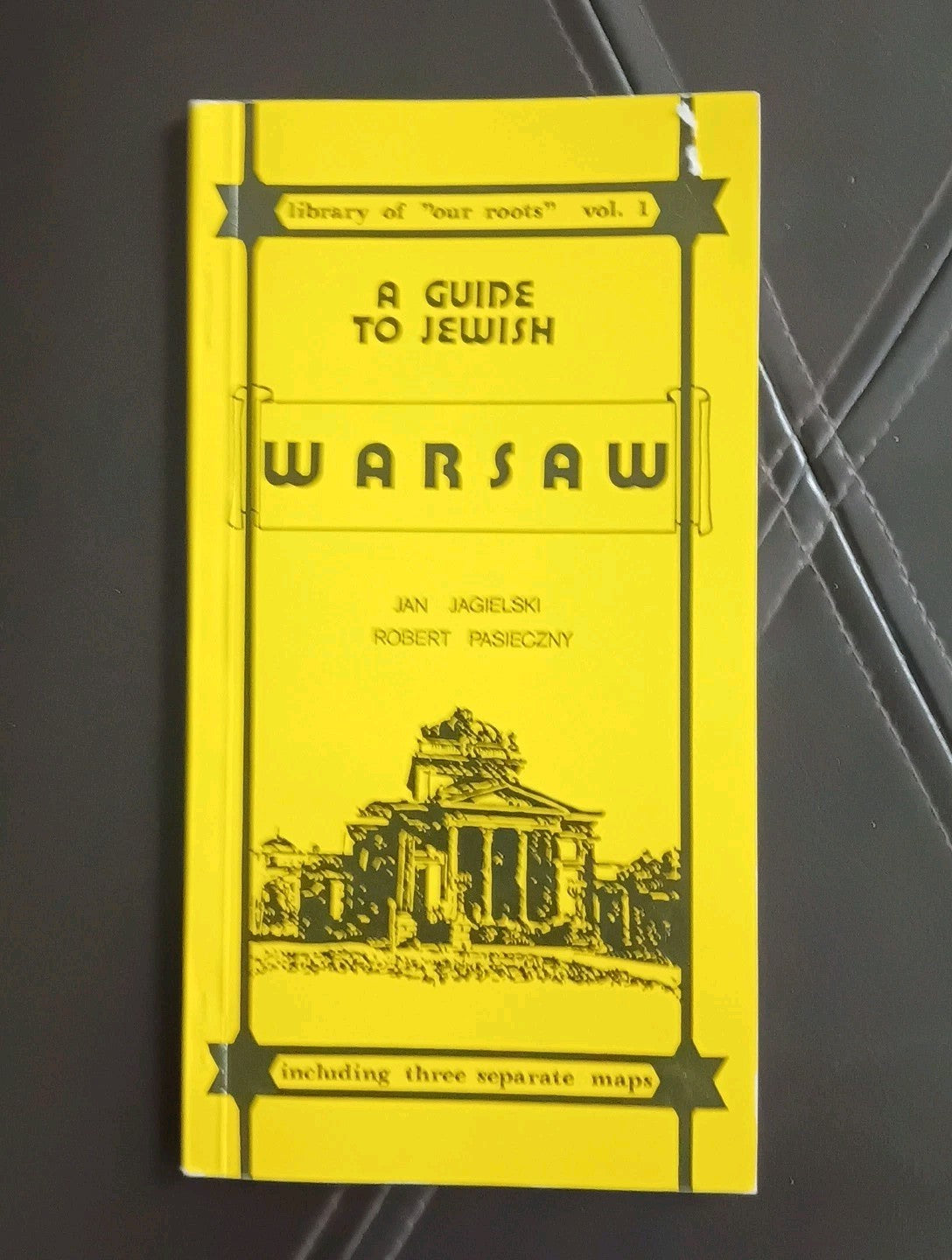 A GUIDE TO JEWISH WARSAW POLAND 1990 Judaica BOOK with MAPS 64 Pages