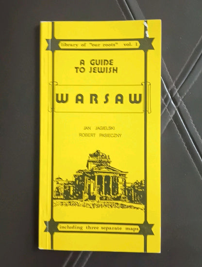 A GUIDE TO JEWISH WARSAW POLAND 1990 Judaica BOOK with MAPS 64 Pages