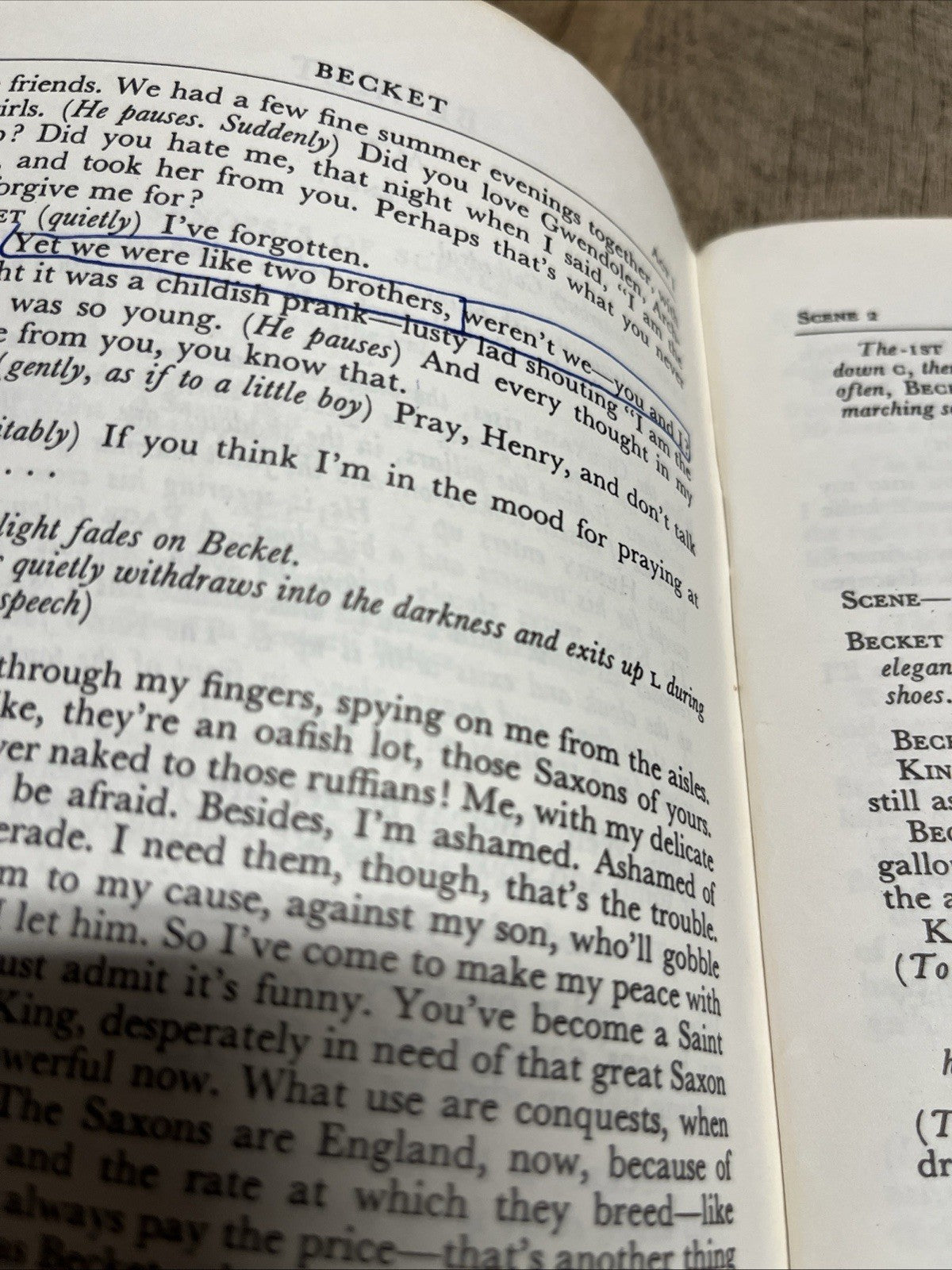 Samuel French BECKET OR THE HONOUR OF GOD: A PLAY IN FOUR ACTS By Jean Anouilh..