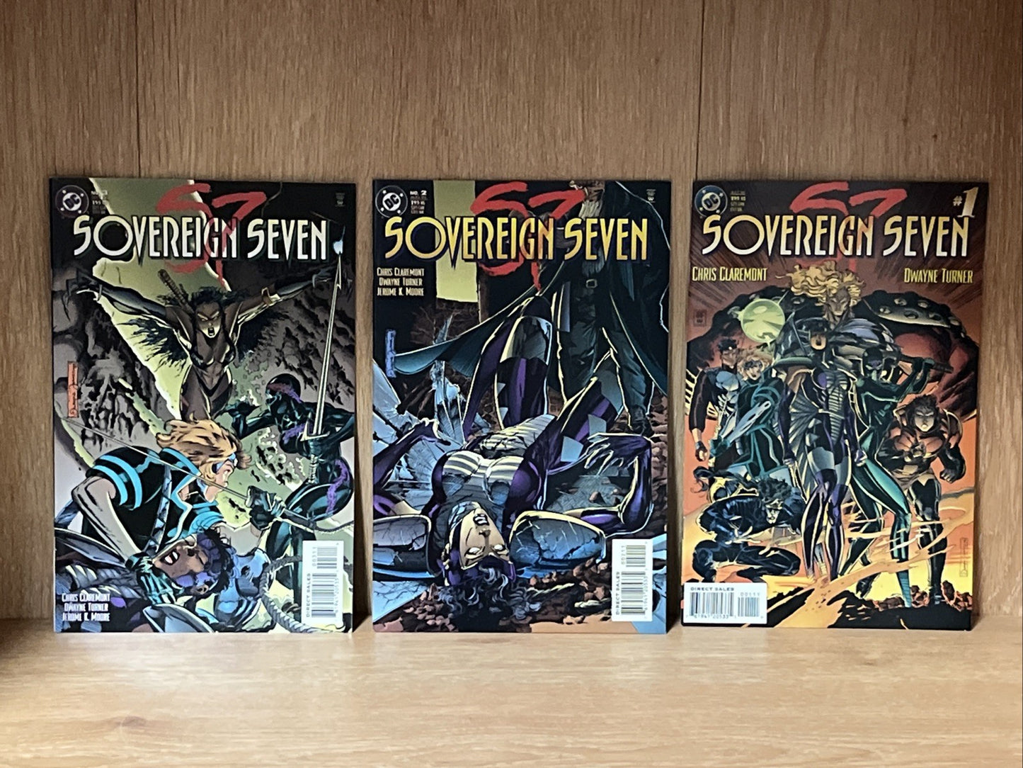 Sovereign Seven #1 #2 # 3 Lot of 3 DC Comics 1995 Chris Claremont