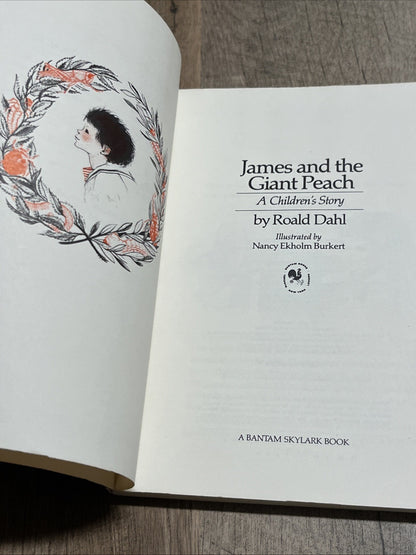 James and the Giant Peach by Raold Dahl 1980 Bantam Skylark First Edt Paperback