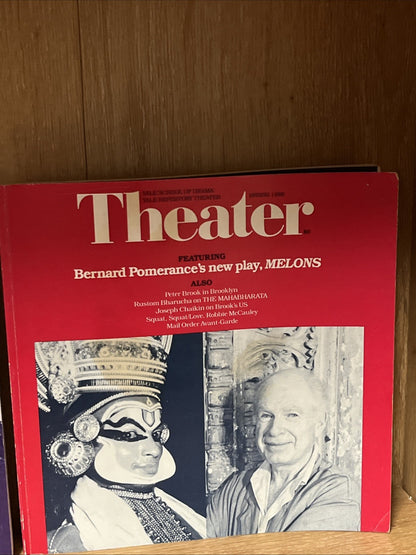 Lot of 3 THEATER Magazine Spring 1983 & 1988 Yale School Of Drama