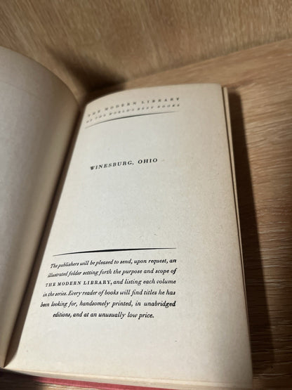Winesburg Ohio 1st Edition 1919 by Sherwood Anderson HC First Edition