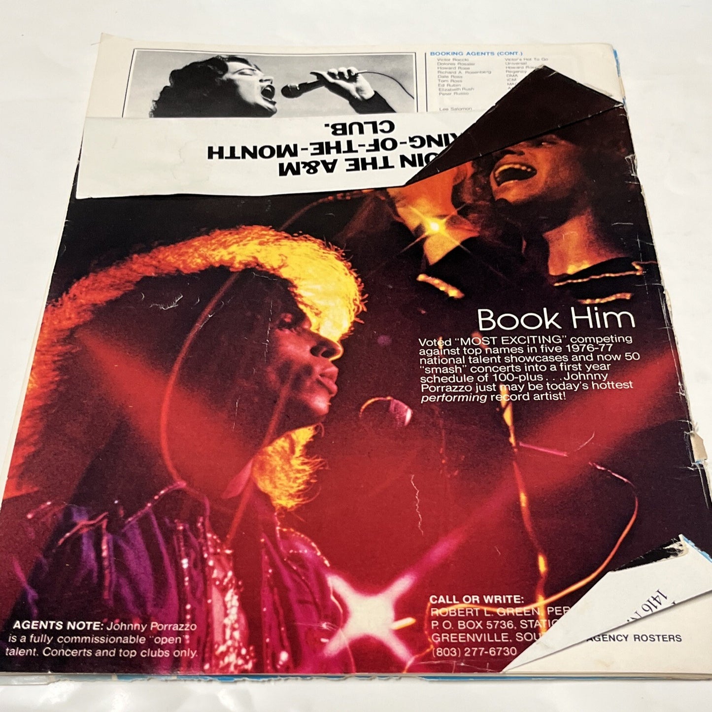 Talent and Booking Agency Rosters September/Octomber 1977 Seals And Crofts