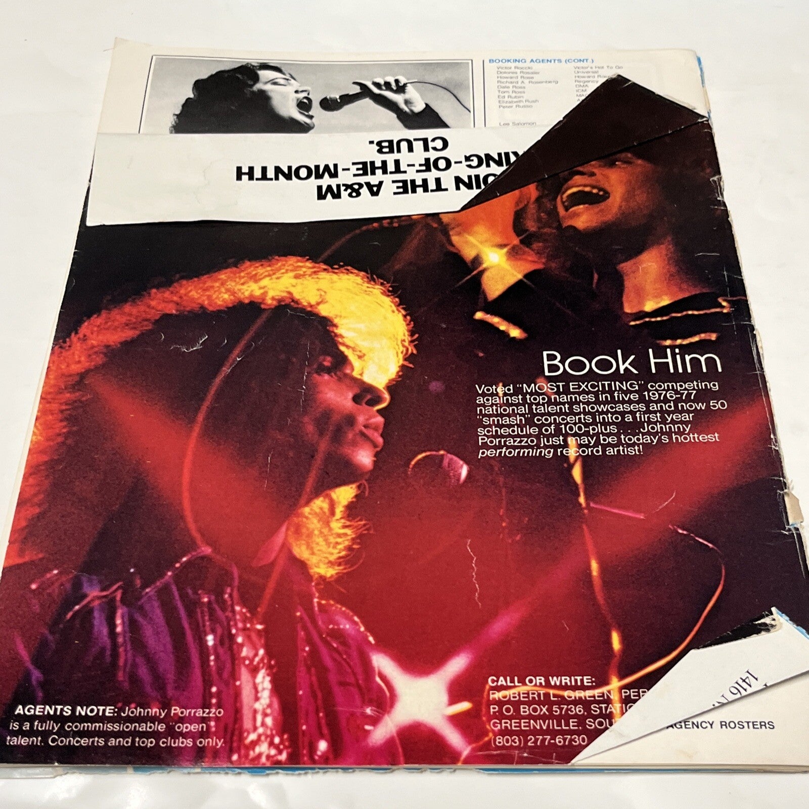 Talent and Booking Agency Rosters September/Octomber 1977 Seals And Crofts