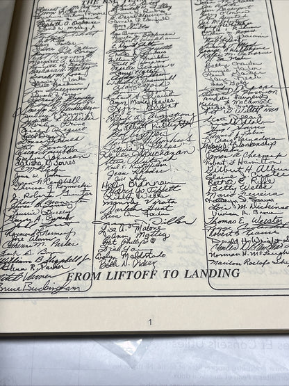 KSC TEAM signatures employee book STS 26R space shuttle collectible 1989