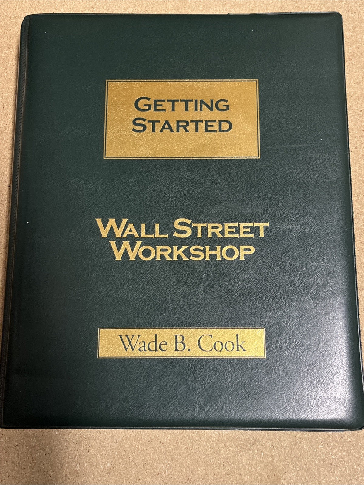 Wall Street Investing Workshop 6 Lot 7 VHS Cassette &3 Workbook Wade Cook