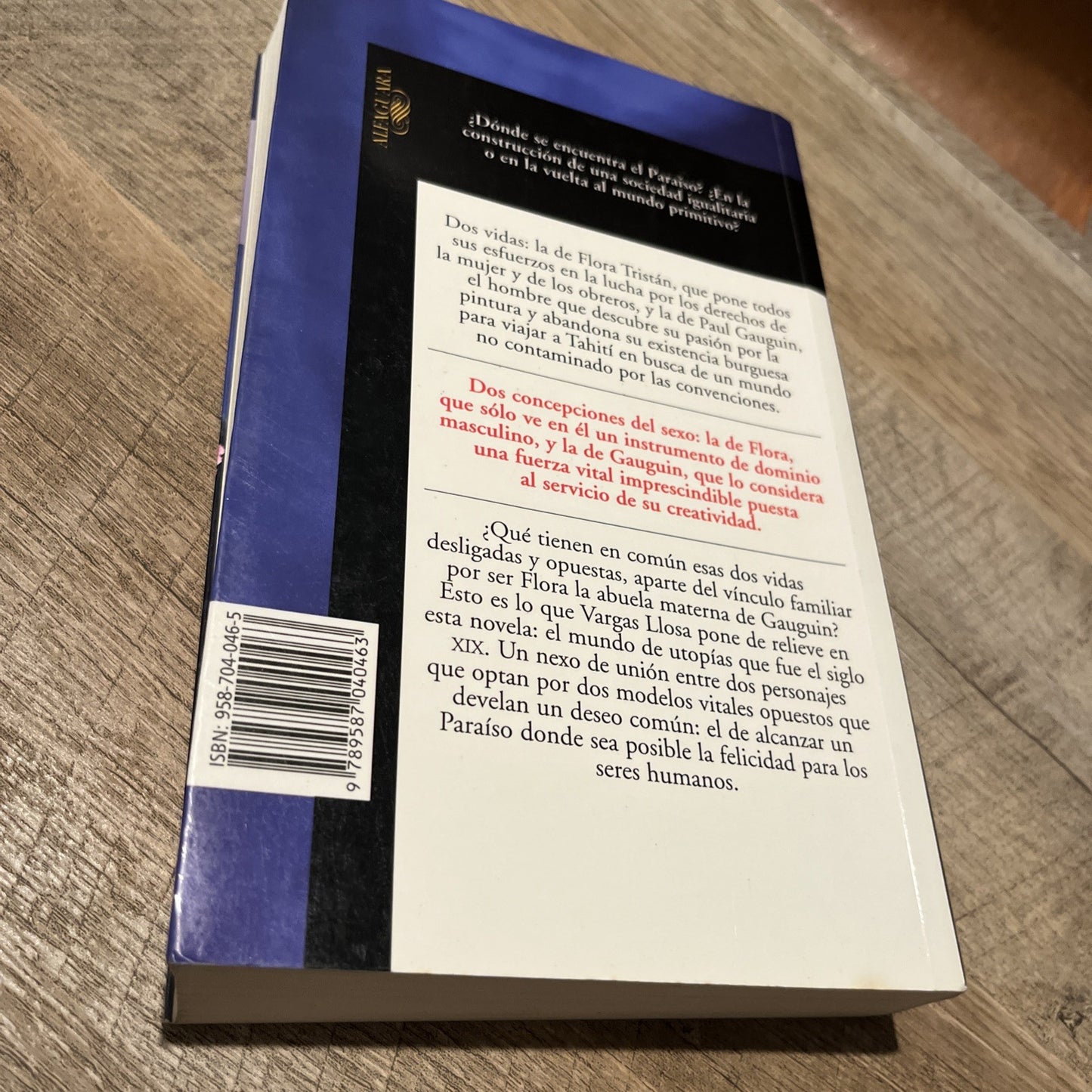 El Paraíso en la otra esquina (Spanish Edition) By Mario Vargas 