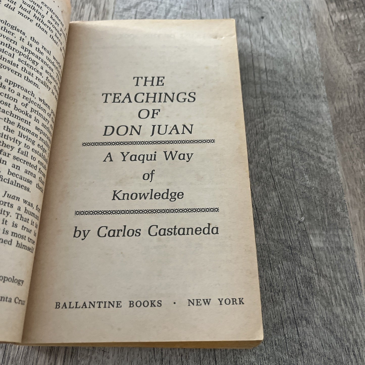 The Teachings of Don juan A Yaqui Way of Knowledge Carlos Castaneda 1971
