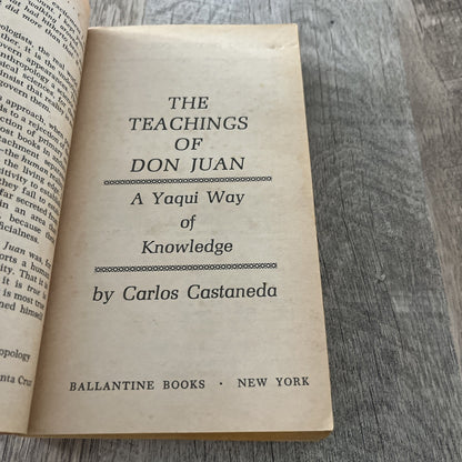 The Teachings of Don juan A Yaqui Way of Knowledge Carlos Castaneda 1971