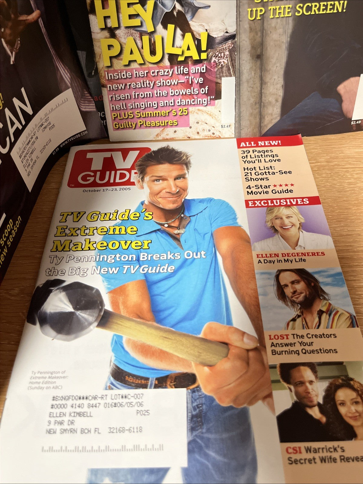 2000's Lot Of 15 TV Guide Magazines