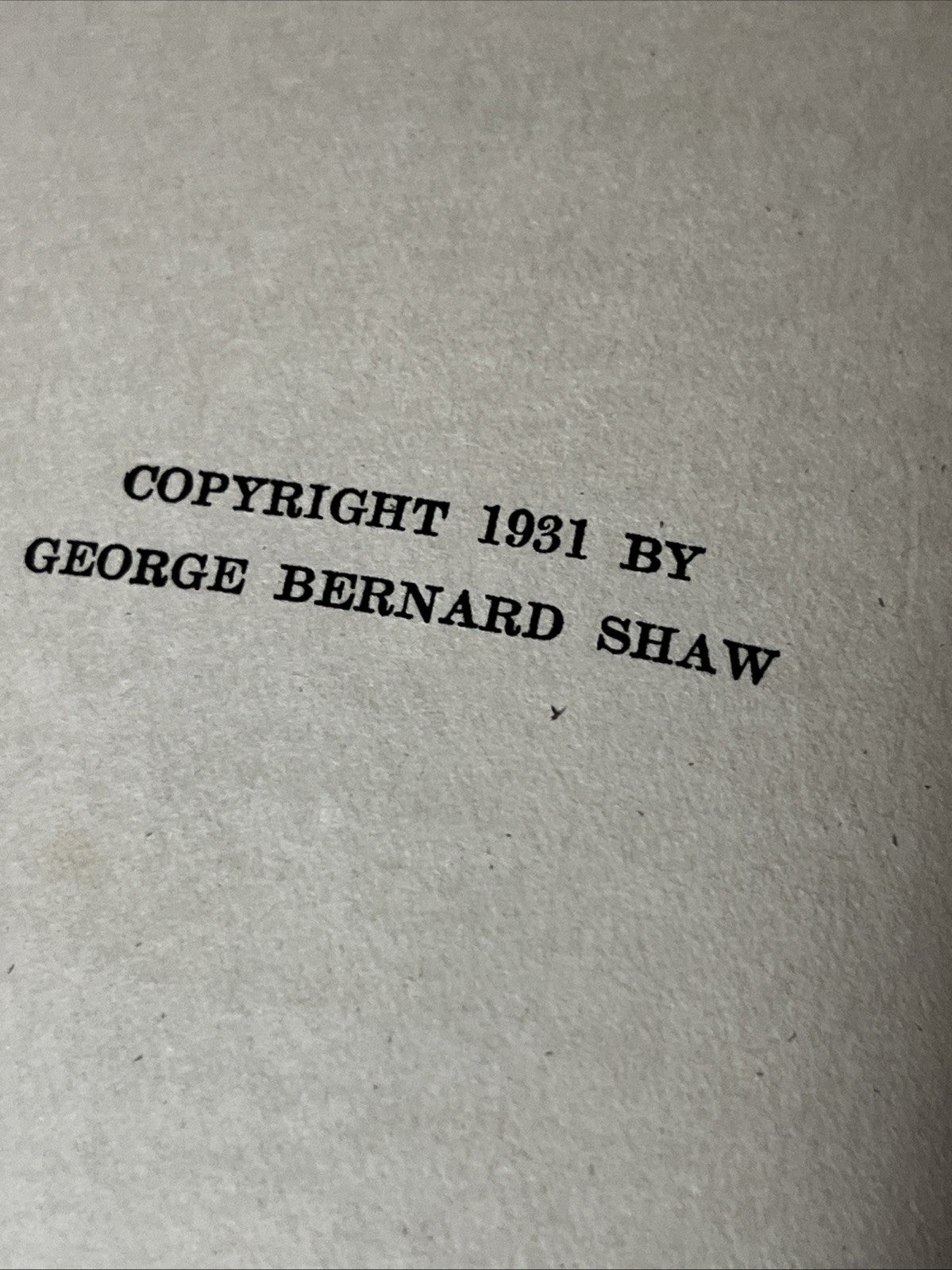 THE APPLE  CART: Bernard Shaw First Edition 1931 London, Drama