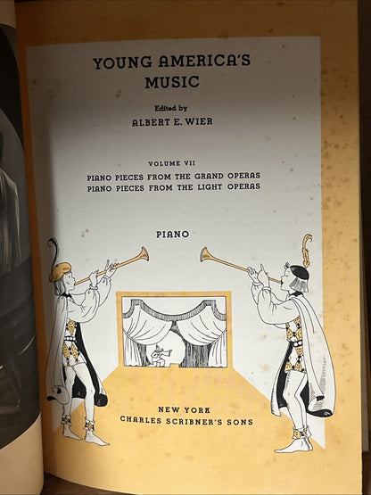 Young America's Music Vol II & V III Lot 2 Music Book Albert E Weir 1950