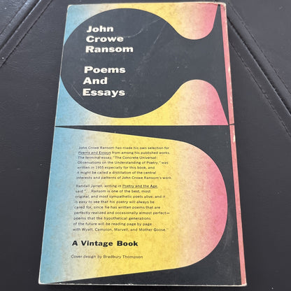 Poems and Essays by John Crowe Ransom ( 1955)