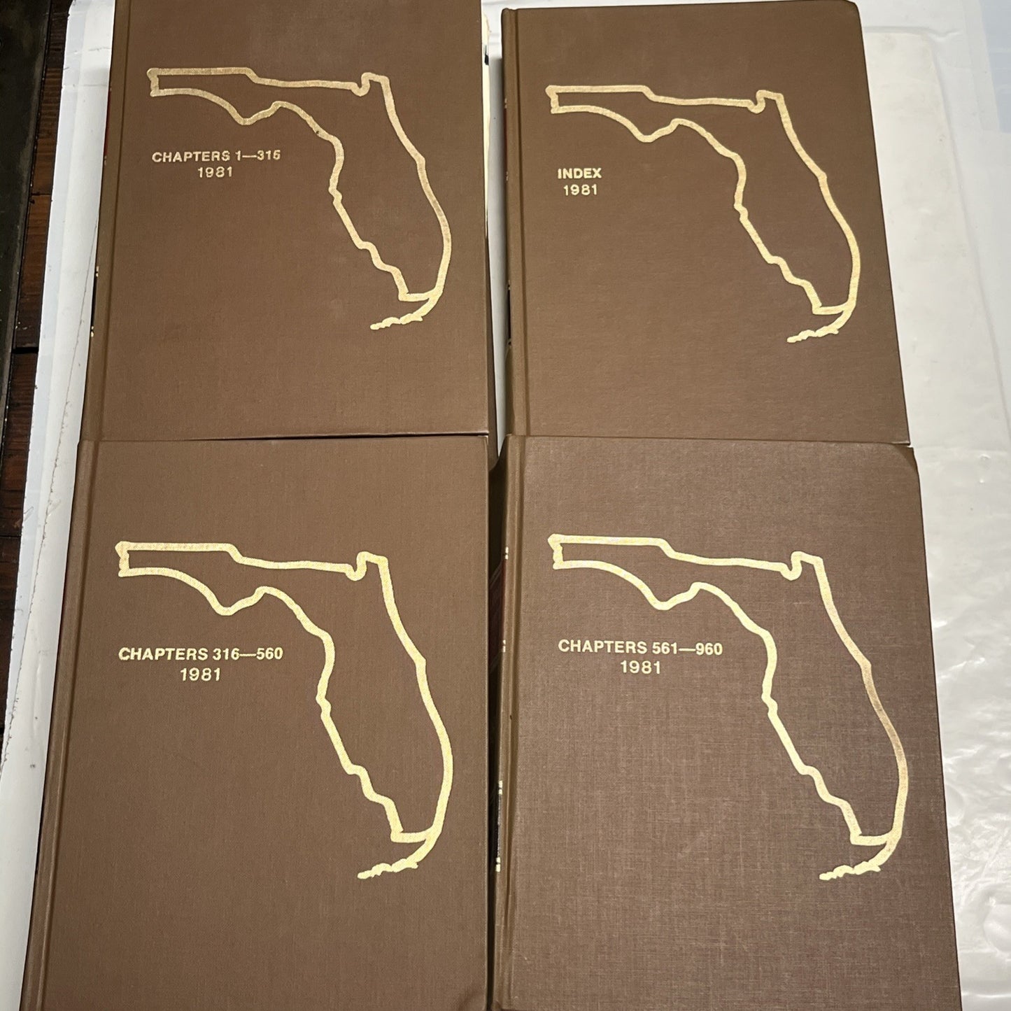 1981 Florida Statutes Book,State of Florida Publication,Legal Reference Book 1-4
