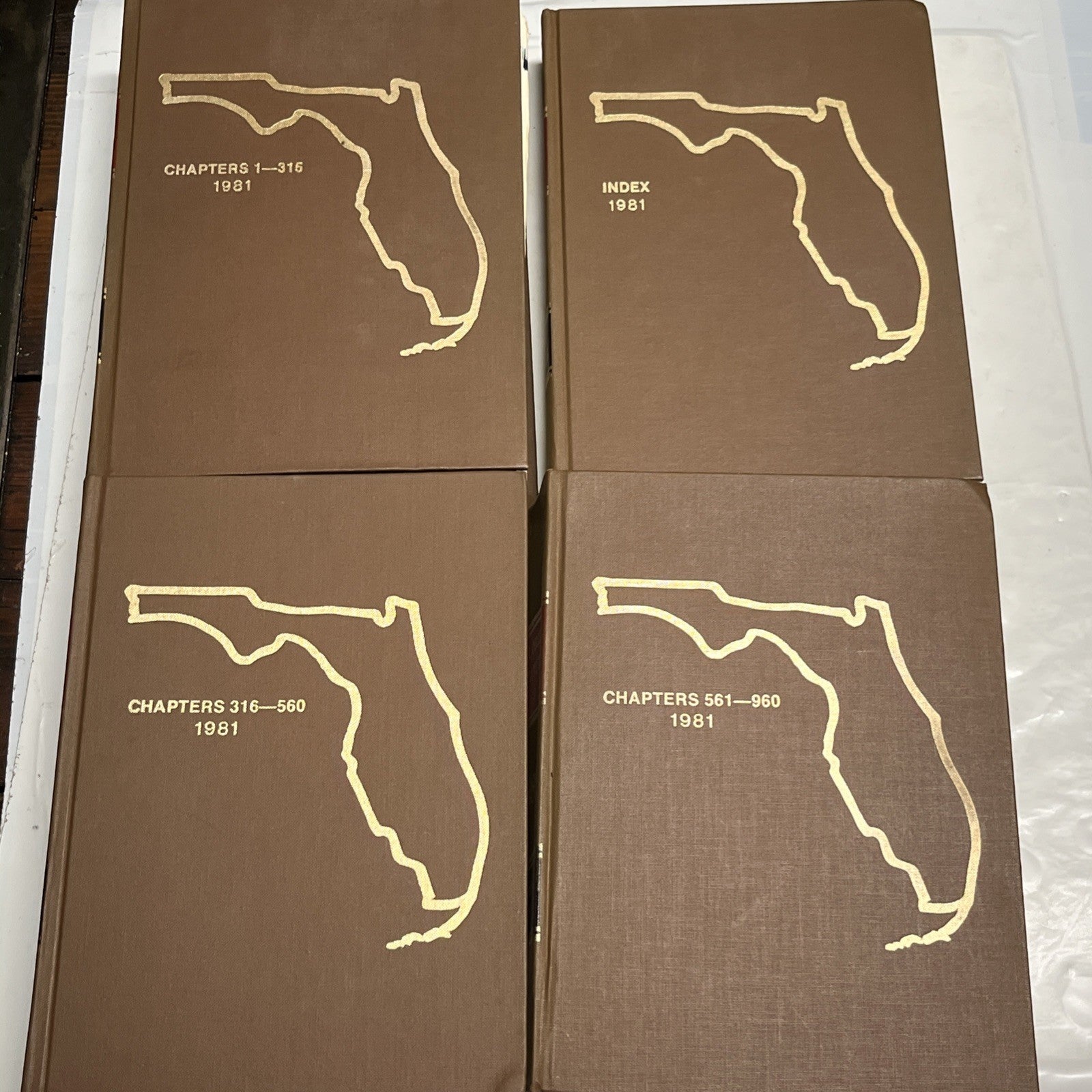1981 Florida Statutes Book,State of Florida Publication,Legal Reference Book 1-4