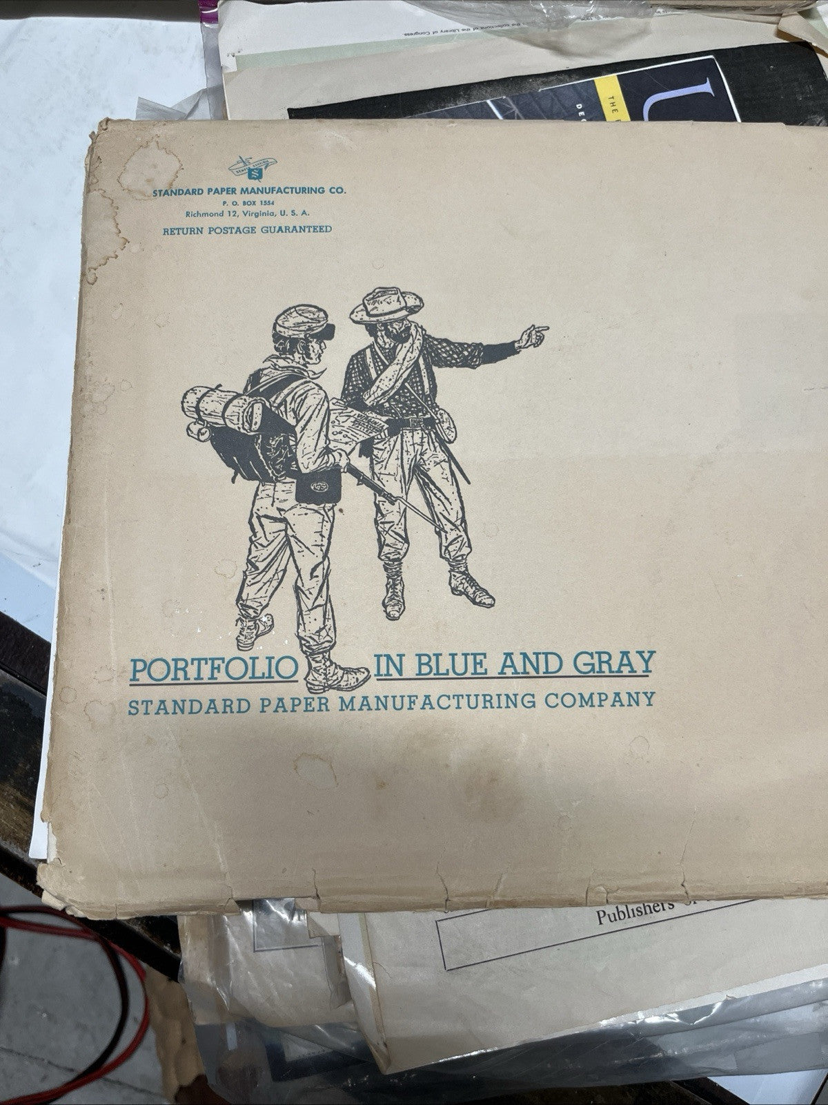 Civil War Portfolio In Blue And Gray (8pc)